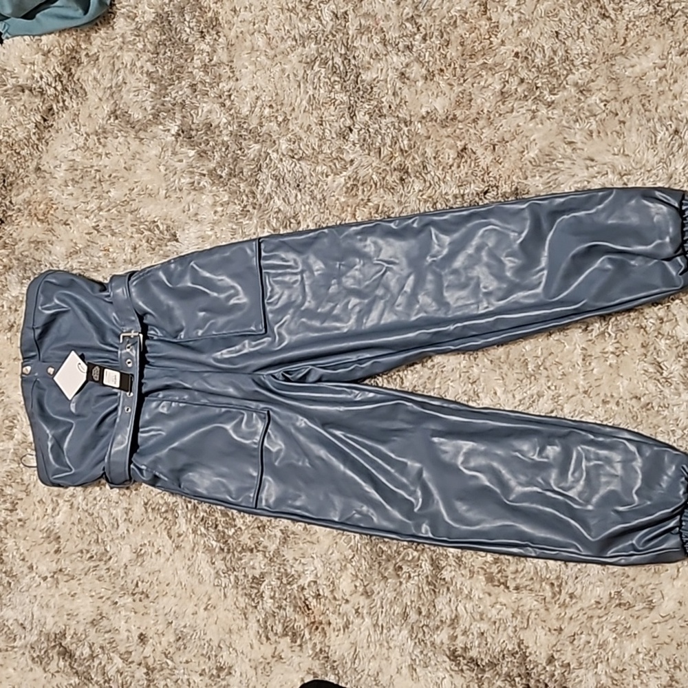 Fashion Nova Brooklyn PU Leather Jumpsuit